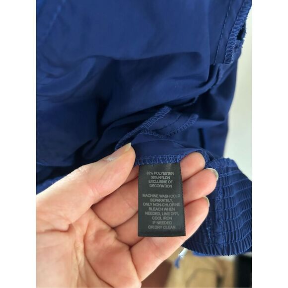 White House Black market short jacket size 0 blue - Picture 6 of 6